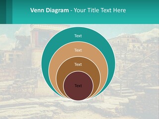 A Picture Of A Building With Stairs In The Middle Of It PowerPoint Template