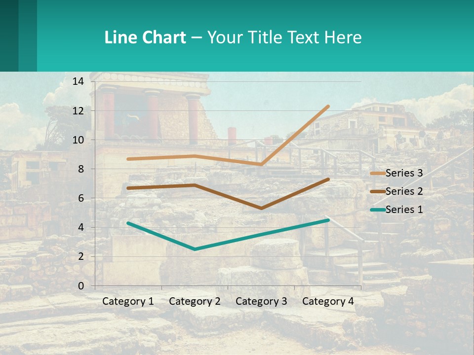 A Picture Of A Building With Stairs In The Middle Of It PowerPoint Template