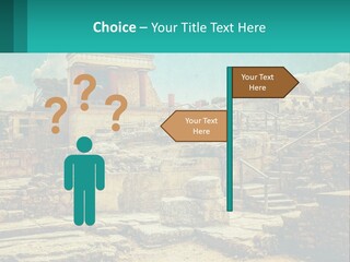A Picture Of A Building With Stairs In The Middle Of It PowerPoint Template