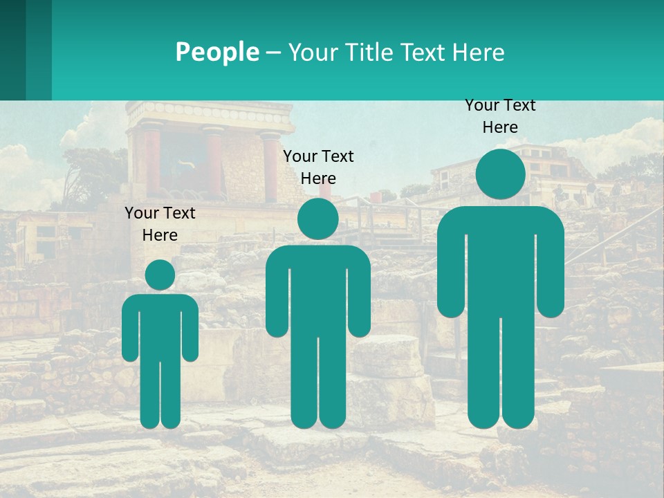 A Picture Of A Building With Stairs In The Middle Of It PowerPoint Template