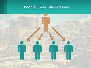 A Picture Of A Building With Stairs In The Middle Of It PowerPoint Template