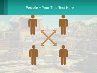 A Picture Of A Building With Stairs In The Middle Of It PowerPoint Template