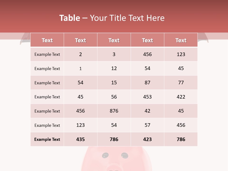 A Piggy Bank With A Black Umbrella On Top Of It PowerPoint Template