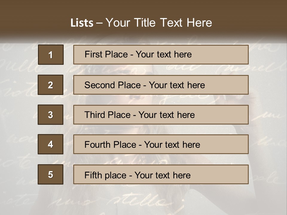 A Woman Writing On A Wall With Words In The Background PowerPoint Template