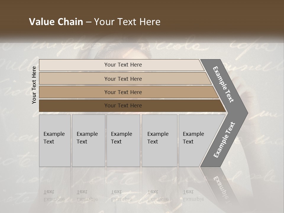 A Woman Writing On A Wall With Words In The Background PowerPoint Template