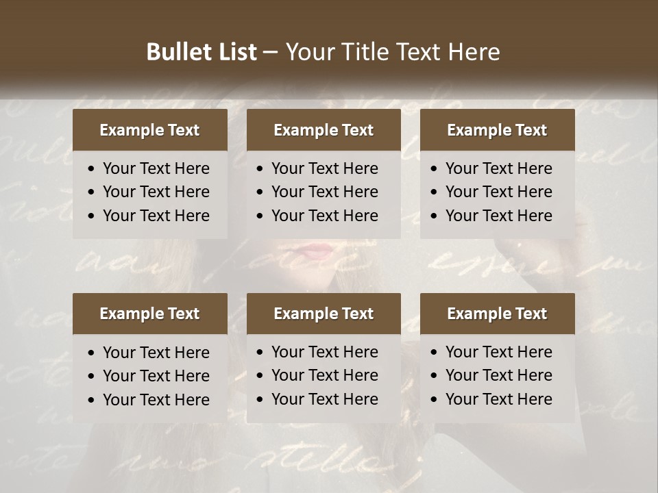 A Woman Writing On A Wall With Words In The Background PowerPoint Template