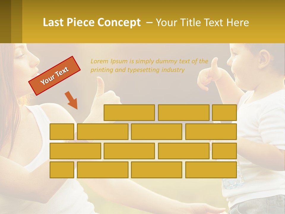 A Woman Holding A Baby And A Bottle Of Water PowerPoint Template