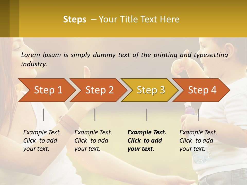 A Woman Holding A Baby And A Bottle Of Water PowerPoint Template