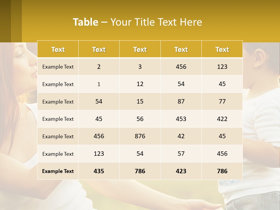 A Woman Holding A Baby And A Bottle Of Water PowerPoint Template