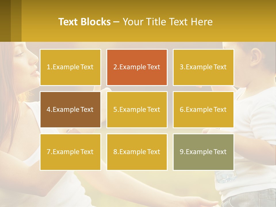 A Woman Holding A Baby And A Bottle Of Water PowerPoint Template