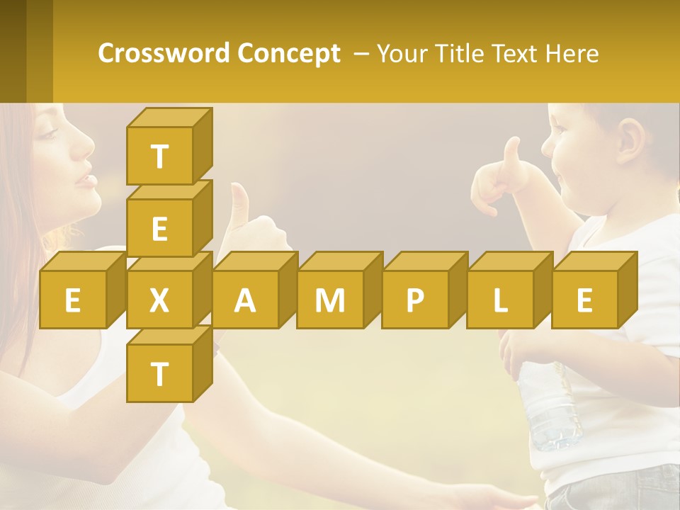 A Woman Holding A Baby And A Bottle Of Water PowerPoint Template