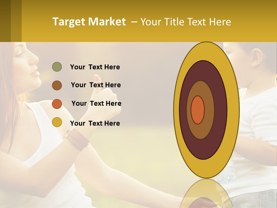 A Woman Holding A Baby And A Bottle Of Water PowerPoint Template