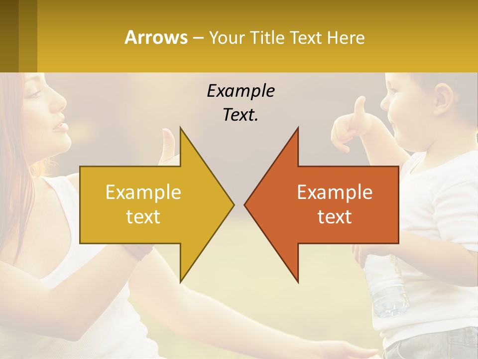 A Woman Holding A Baby And A Bottle Of Water PowerPoint Template