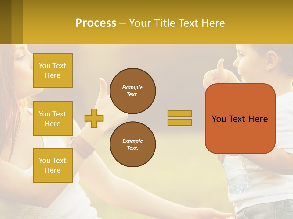 A Woman Holding A Baby And A Bottle Of Water PowerPoint Template