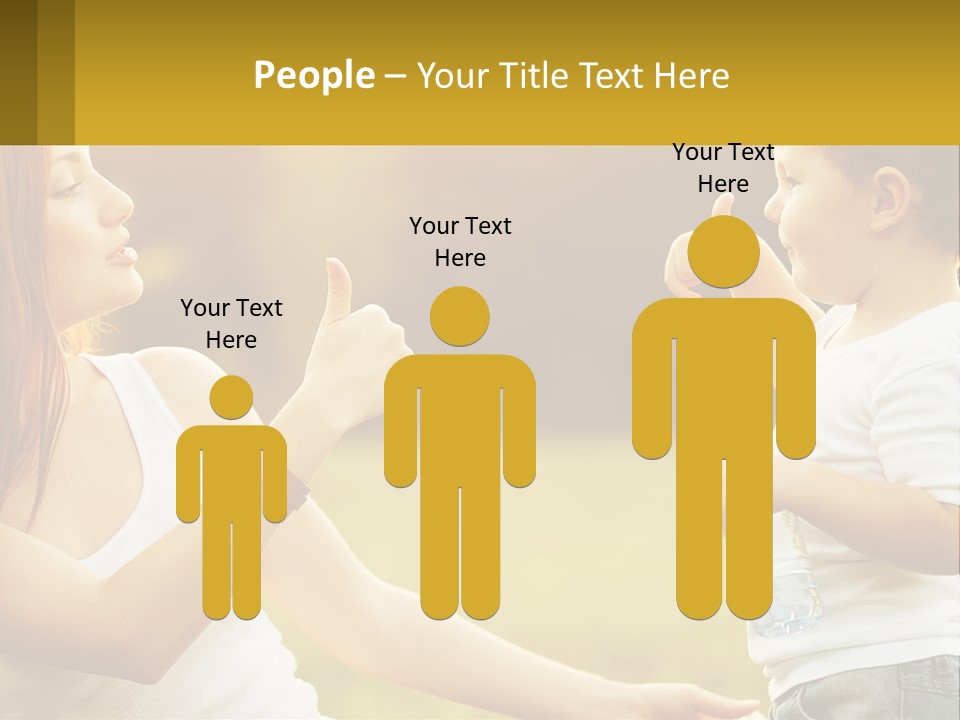 A Woman Holding A Baby And A Bottle Of Water PowerPoint Template