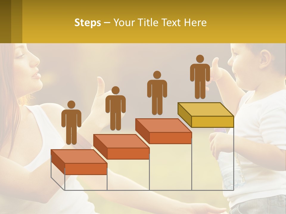 A Woman Holding A Baby And A Bottle Of Water PowerPoint Template