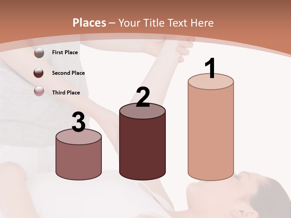 A Woman Getting A Massage From A Woman In A White Dress PowerPoint Template