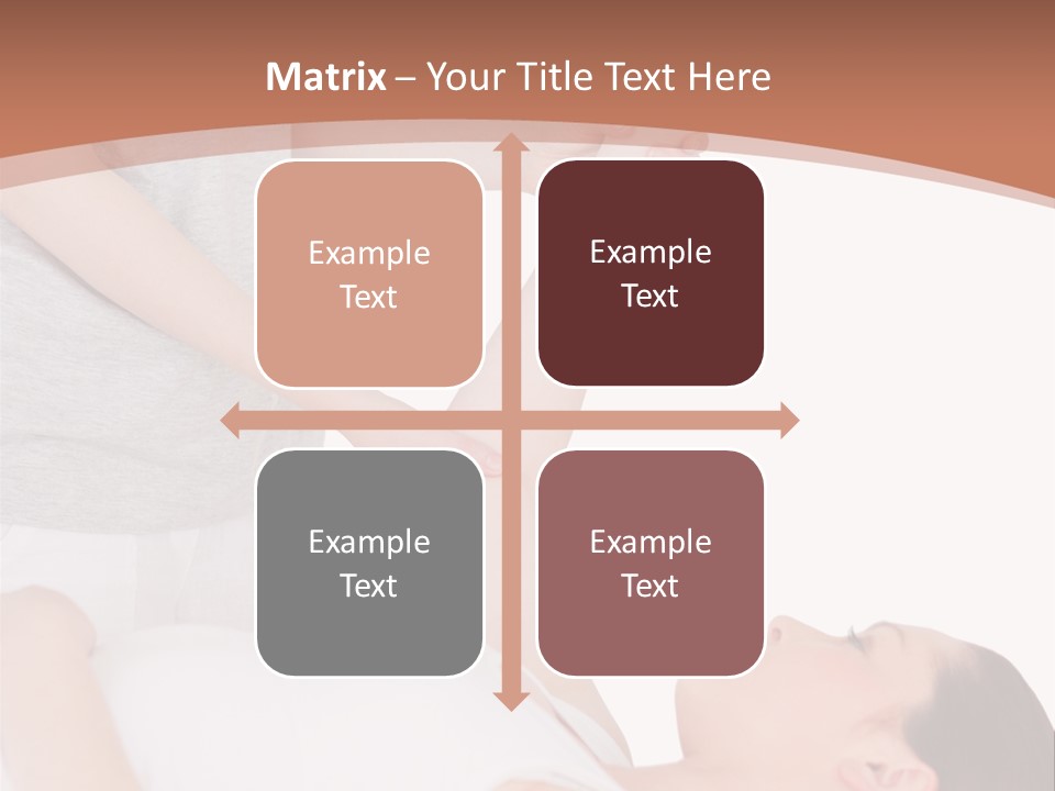 A Woman Getting A Massage From A Woman In A White Dress PowerPoint Template