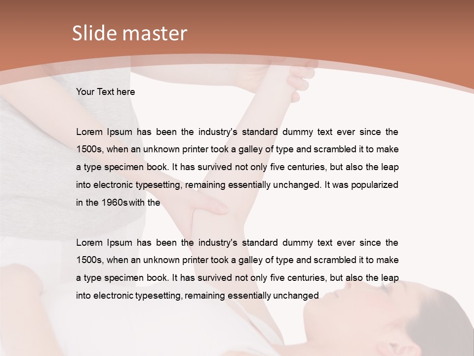 A Woman Getting A Massage From A Woman In A White Dress PowerPoint Template