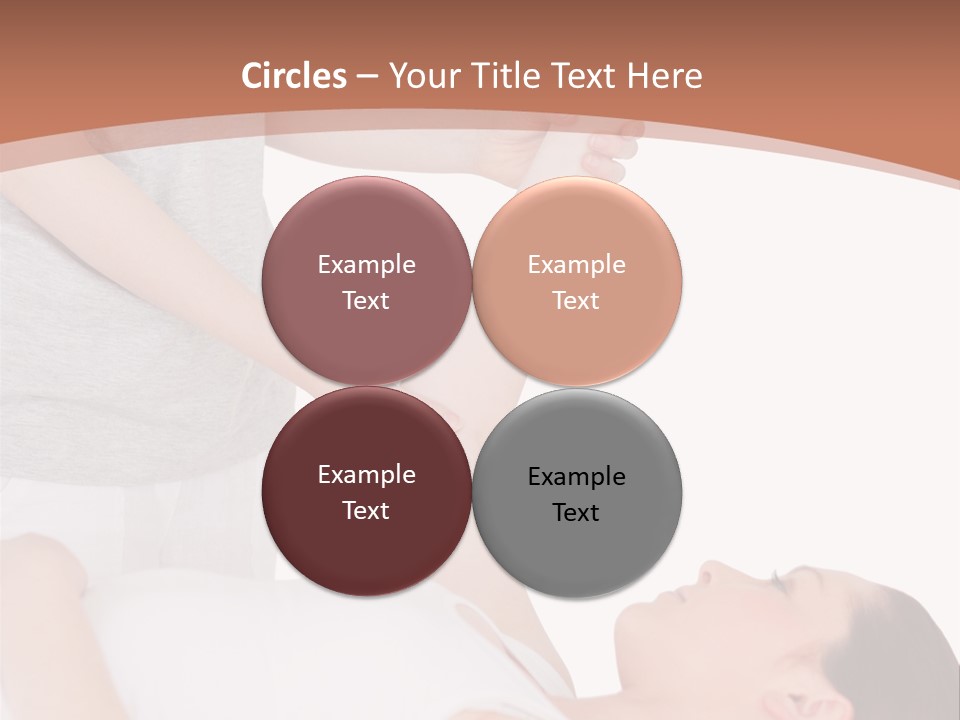 A Woman Getting A Massage From A Woman In A White Dress PowerPoint Template