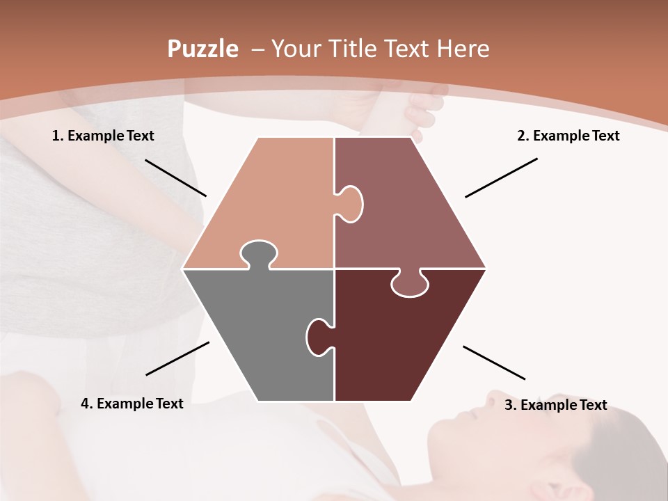 A Woman Getting A Massage From A Woman In A White Dress PowerPoint Template