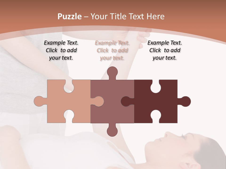 A Woman Getting A Massage From A Woman In A White Dress PowerPoint Template