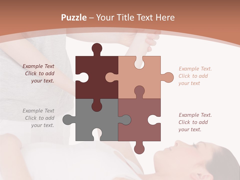 A Woman Getting A Massage From A Woman In A White Dress PowerPoint Template