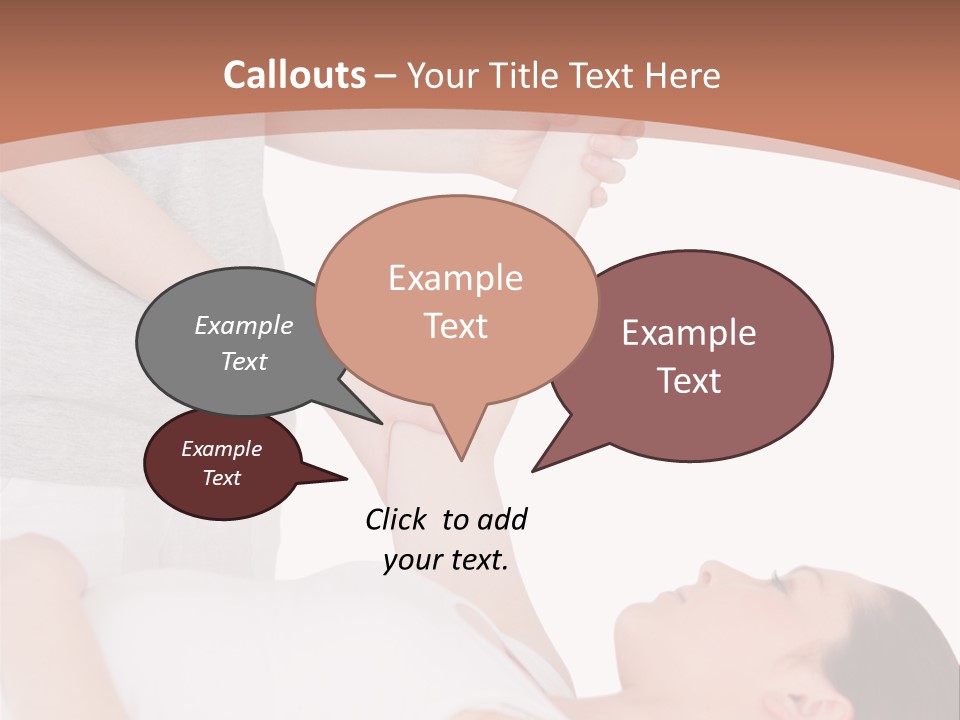 A Woman Getting A Massage From A Woman In A White Dress PowerPoint Template