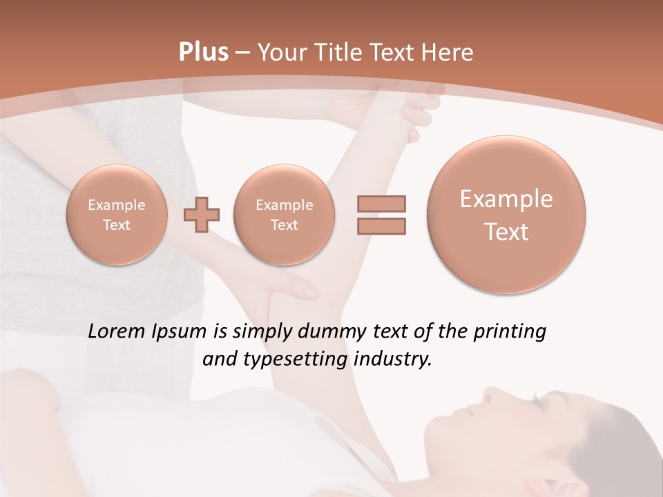 A Woman Getting A Massage From A Woman In A White Dress PowerPoint Template