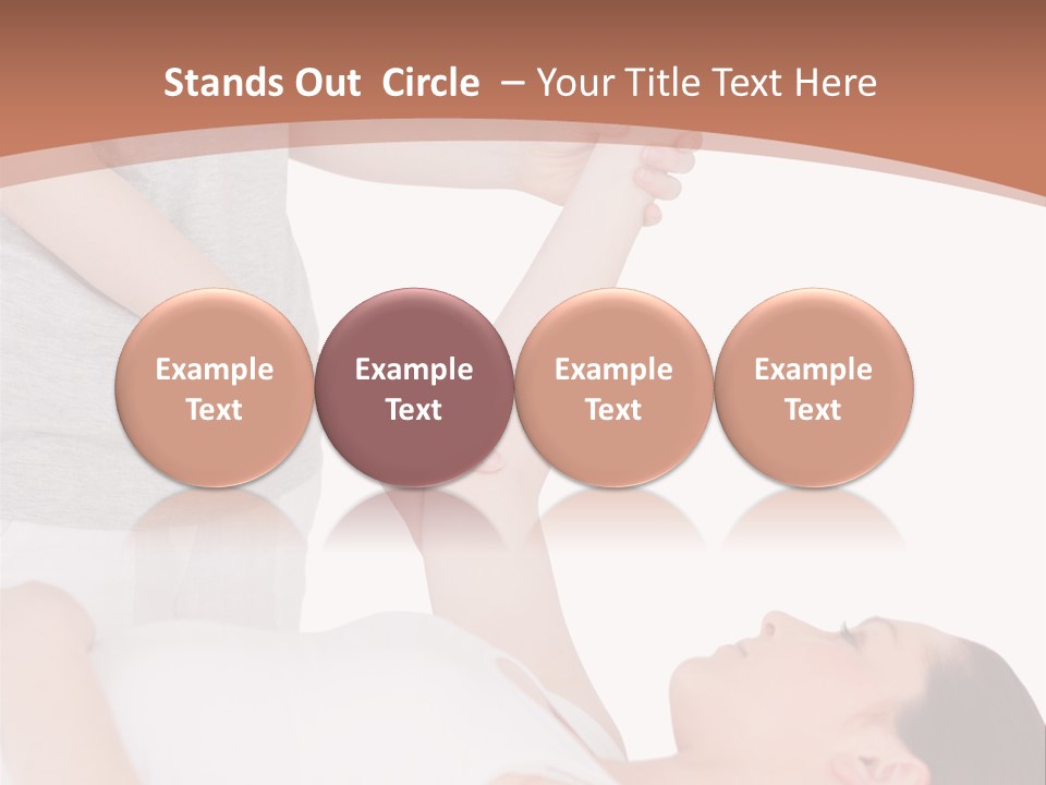 A Woman Getting A Massage From A Woman In A White Dress PowerPoint Template