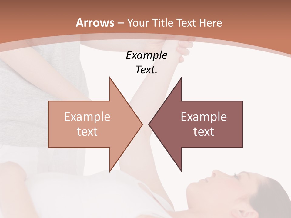 A Woman Getting A Massage From A Woman In A White Dress PowerPoint Template