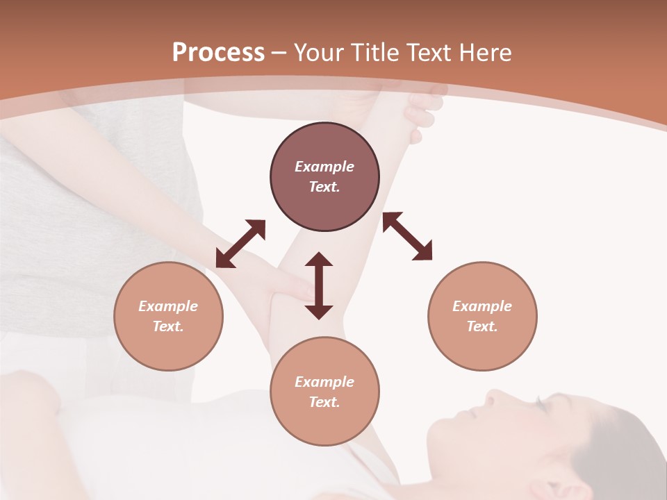 A Woman Getting A Massage From A Woman In A White Dress PowerPoint Template