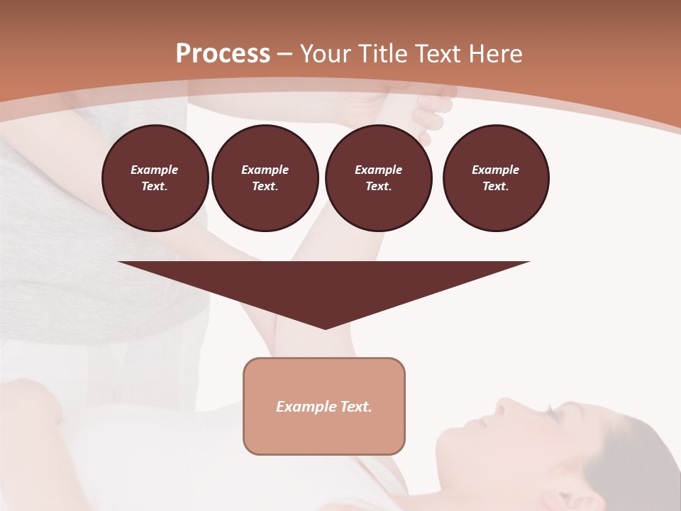 A Woman Getting A Massage From A Woman In A White Dress PowerPoint Template