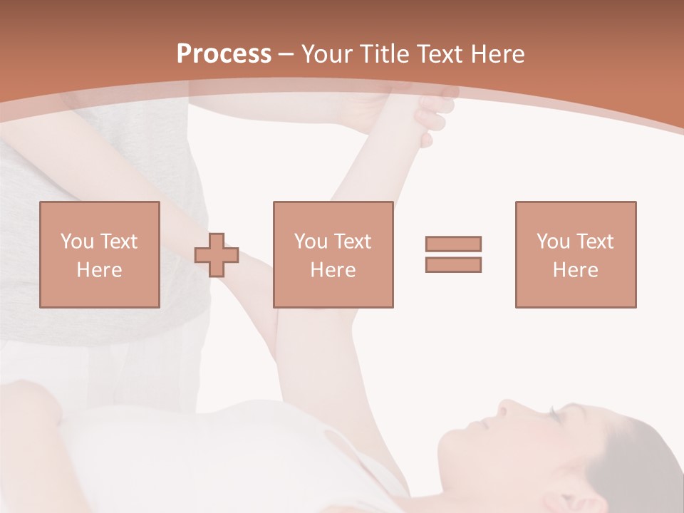 A Woman Getting A Massage From A Woman In A White Dress PowerPoint Template