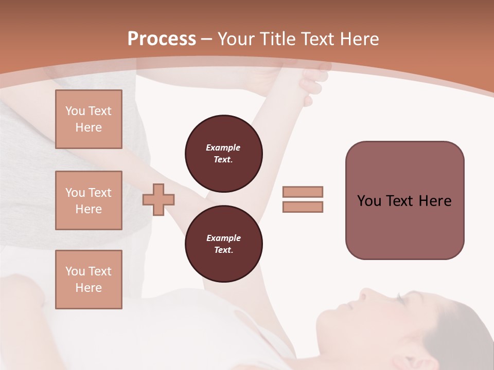 A Woman Getting A Massage From A Woman In A White Dress PowerPoint Template