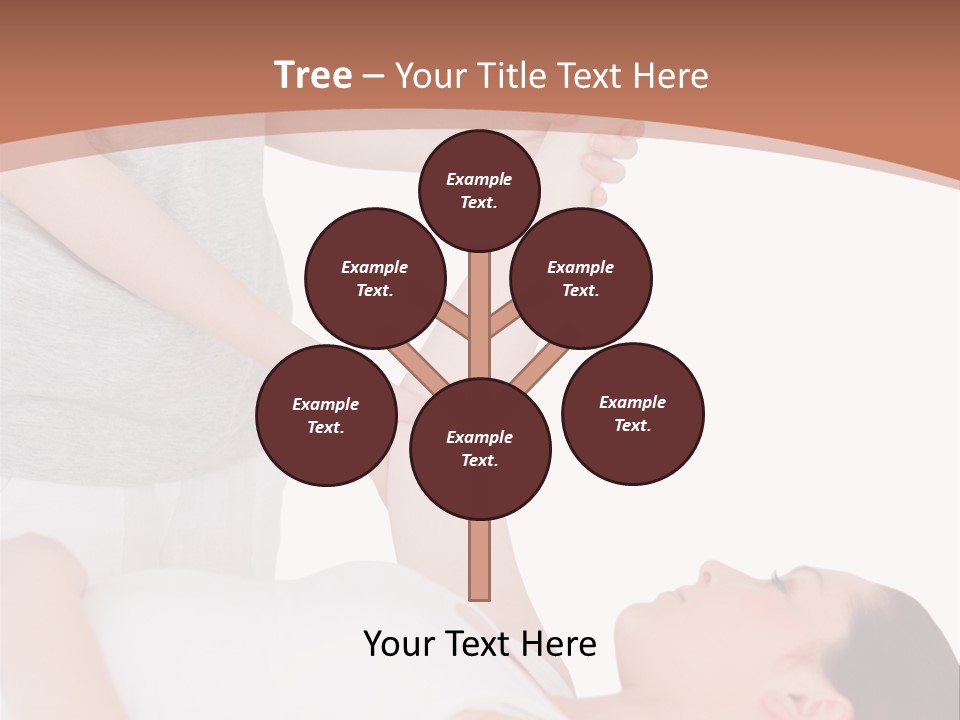 A Woman Getting A Massage From A Woman In A White Dress PowerPoint Template