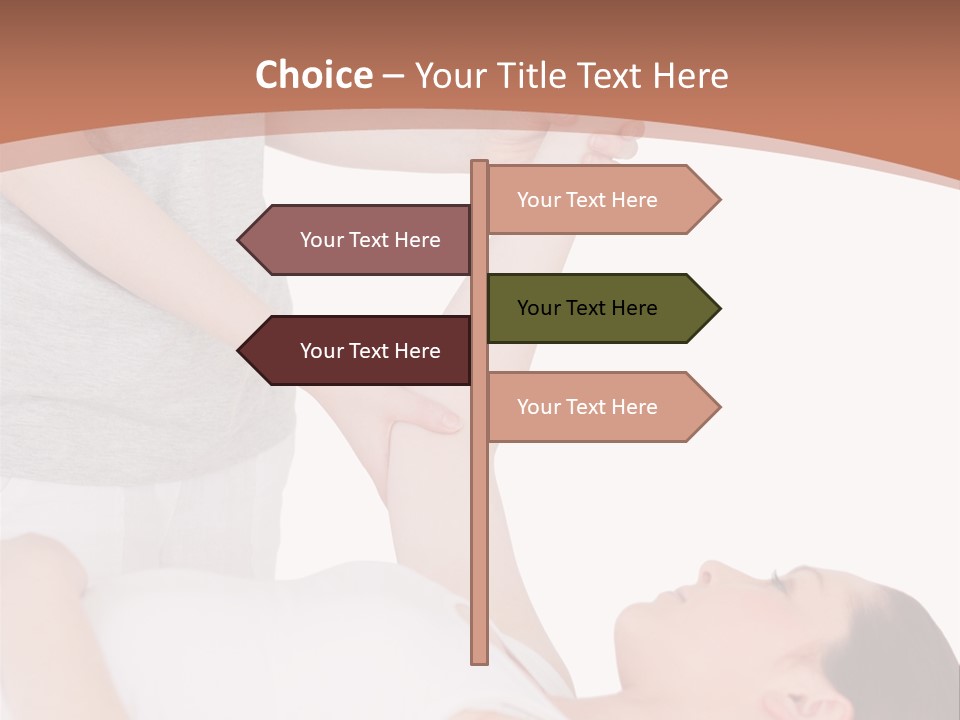 A Woman Getting A Massage From A Woman In A White Dress PowerPoint Template