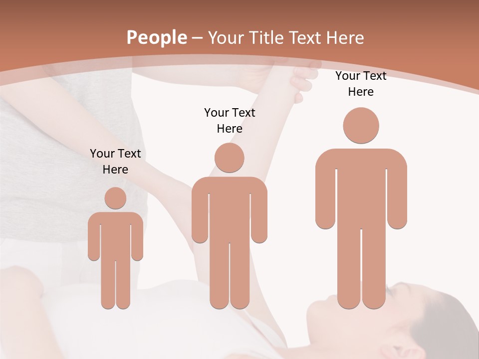 A Woman Getting A Massage From A Woman In A White Dress PowerPoint Template