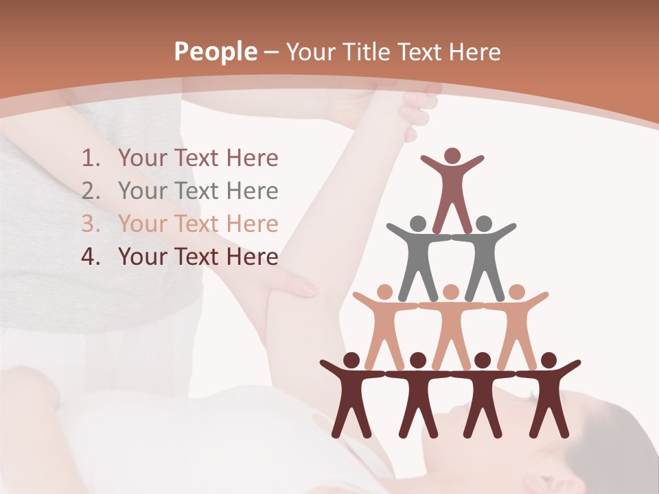 A Woman Getting A Massage From A Woman In A White Dress PowerPoint Template