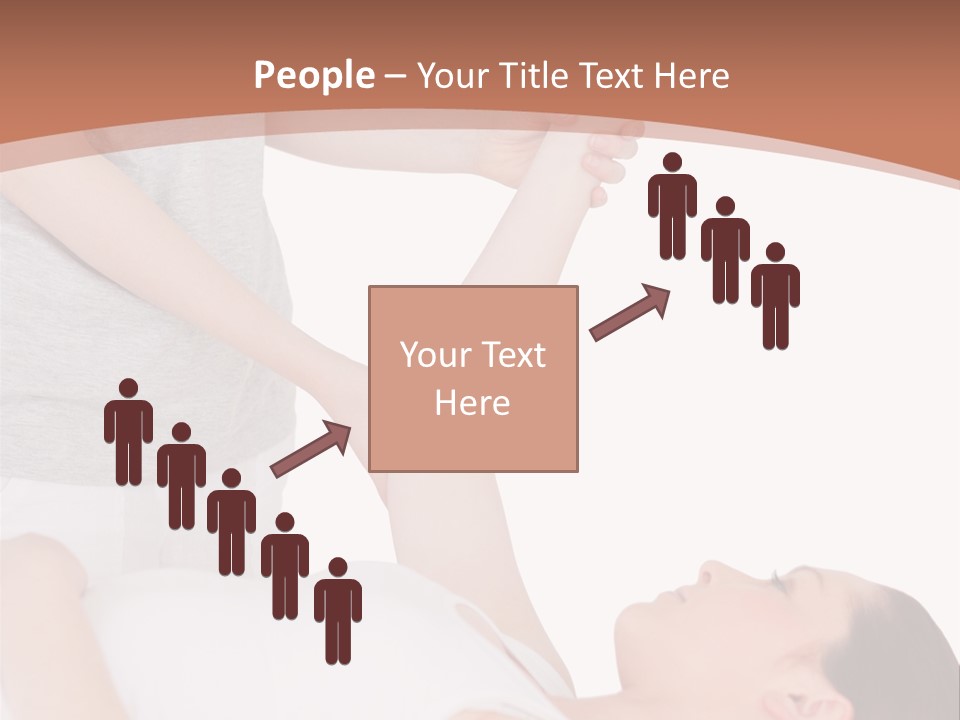 A Woman Getting A Massage From A Woman In A White Dress PowerPoint Template