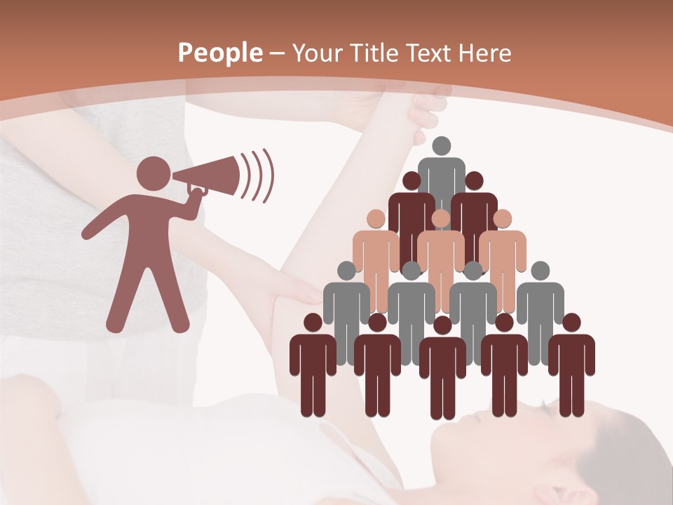 A Woman Getting A Massage From A Woman In A White Dress PowerPoint Template