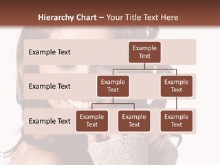 A Beautiful Woman With Long Hair Smiling For The Camera PowerPoint Template