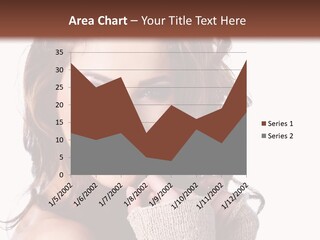 A Beautiful Woman With Long Hair Smiling For The Camera PowerPoint Template