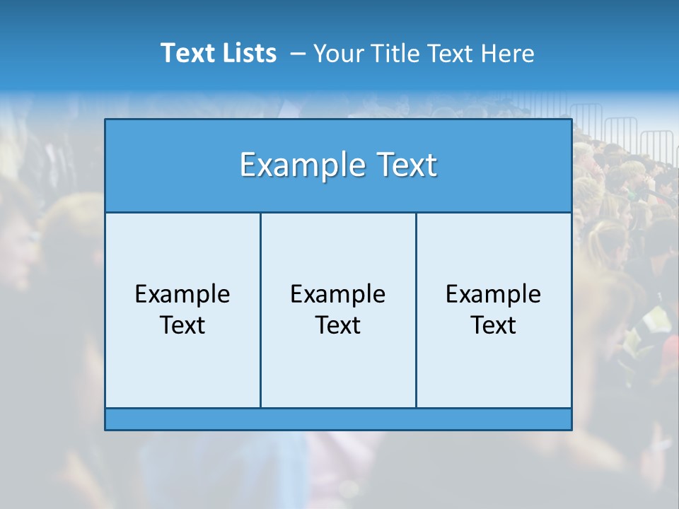A Large Group Of People In A Building PowerPoint Template