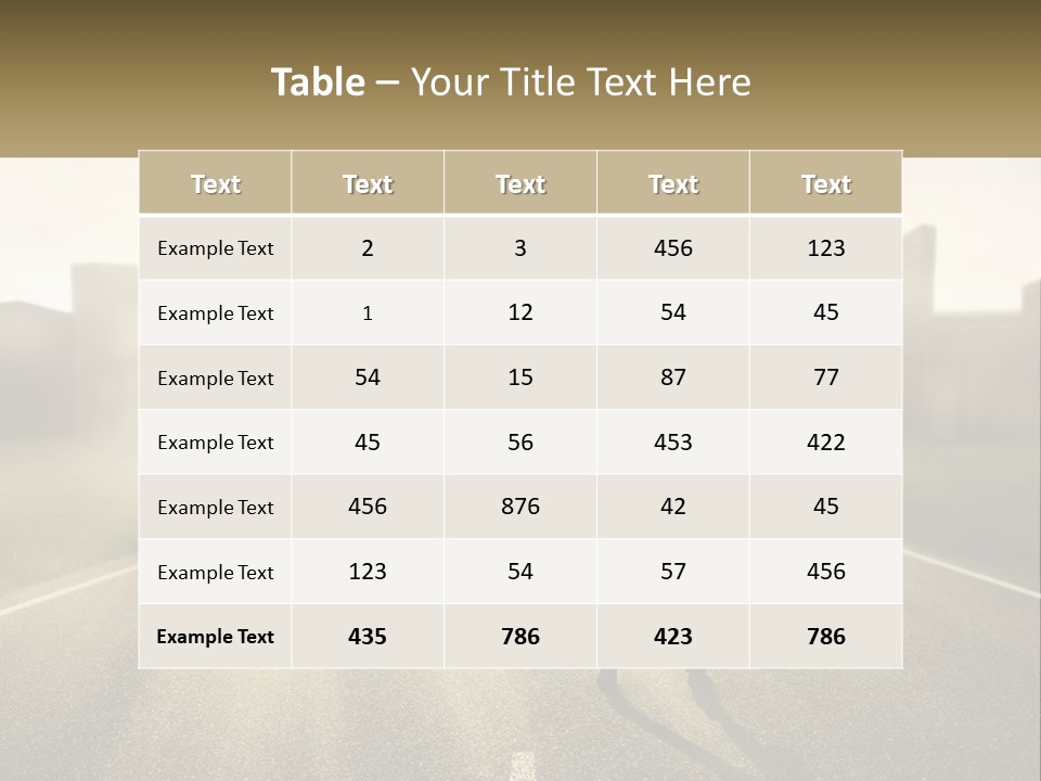 A Person Standing On A Road With A Briefcase PowerPoint Template