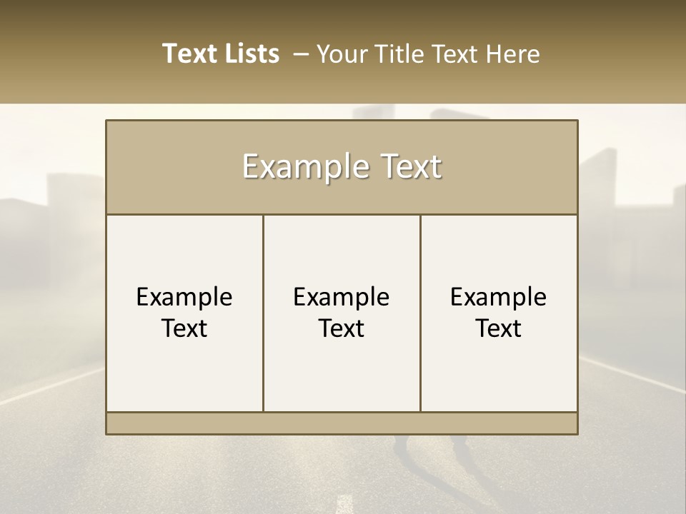 A Person Standing On A Road With A Briefcase PowerPoint Template