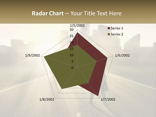 A Person Standing On A Road With A Briefcase PowerPoint Template