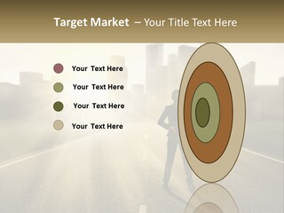 A Person Standing On A Road With A Briefcase PowerPoint Template