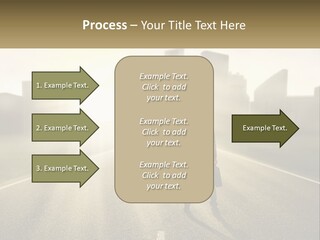 A Person Standing On A Road With A Briefcase PowerPoint Template