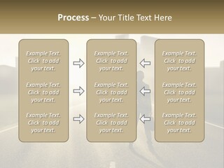 A Person Standing On A Road With A Briefcase PowerPoint Template